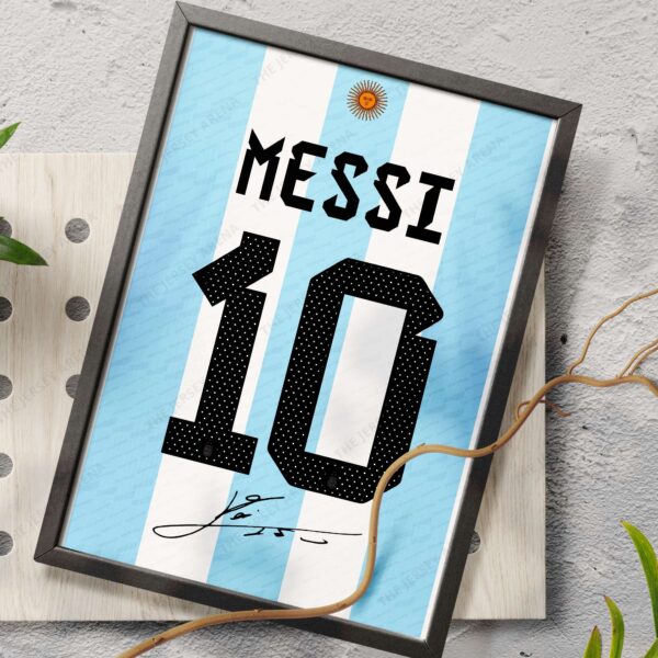 Messi Signature Framed Poster - Image 3