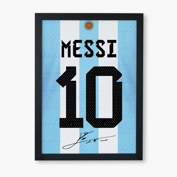 Messi Signature Framed Poster