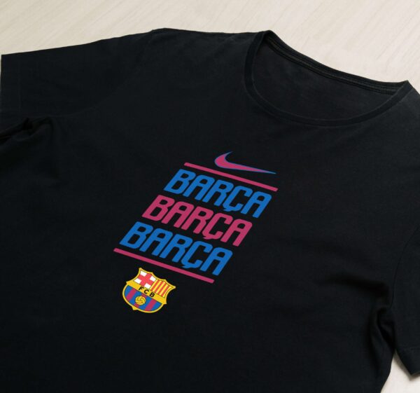 Barcelona Black Graphic Tee - Image 2