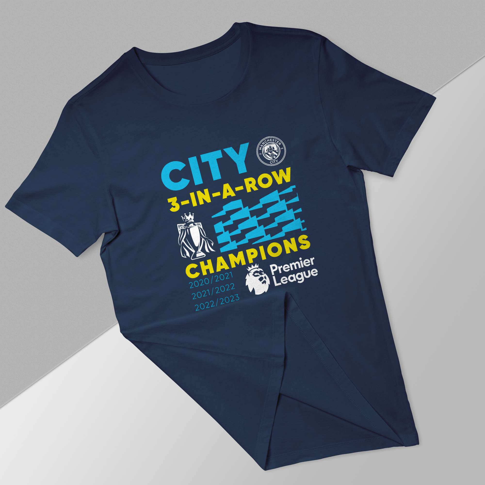 Manchester City 22/23 Premier League Champions Tee - thejerseyarena
