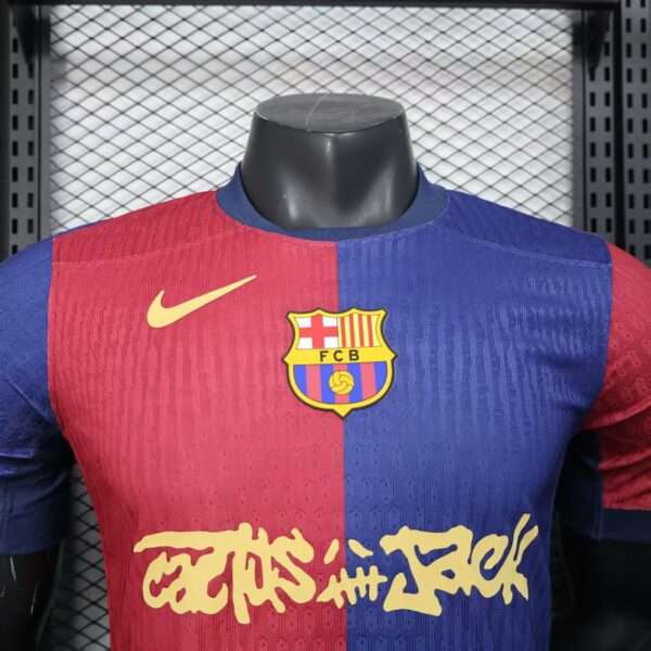 FC Barcelona Home Jersey 24/25 – Player Version (Travis Scott Edition) - Image 3