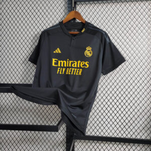 Real madrid black jersey In india