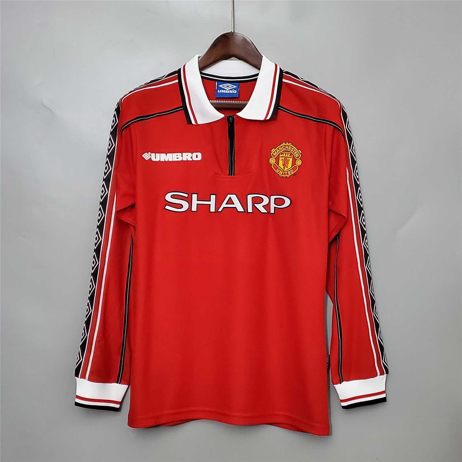 Manchester United Home 1998–1999 Retro Full Sleeve Jersey