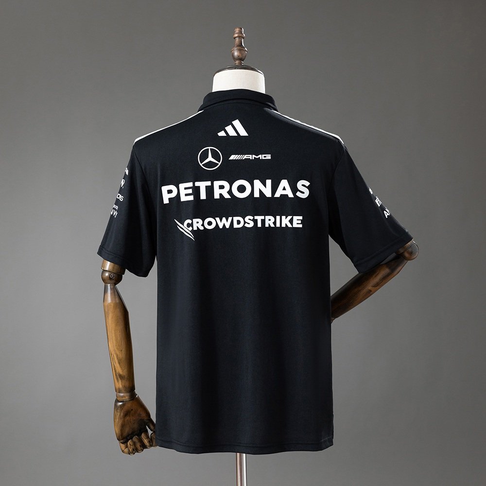 Mercedes-AMG PETRONAS Formula 1 Team Engineers Polo Shirt – Black - Image 3