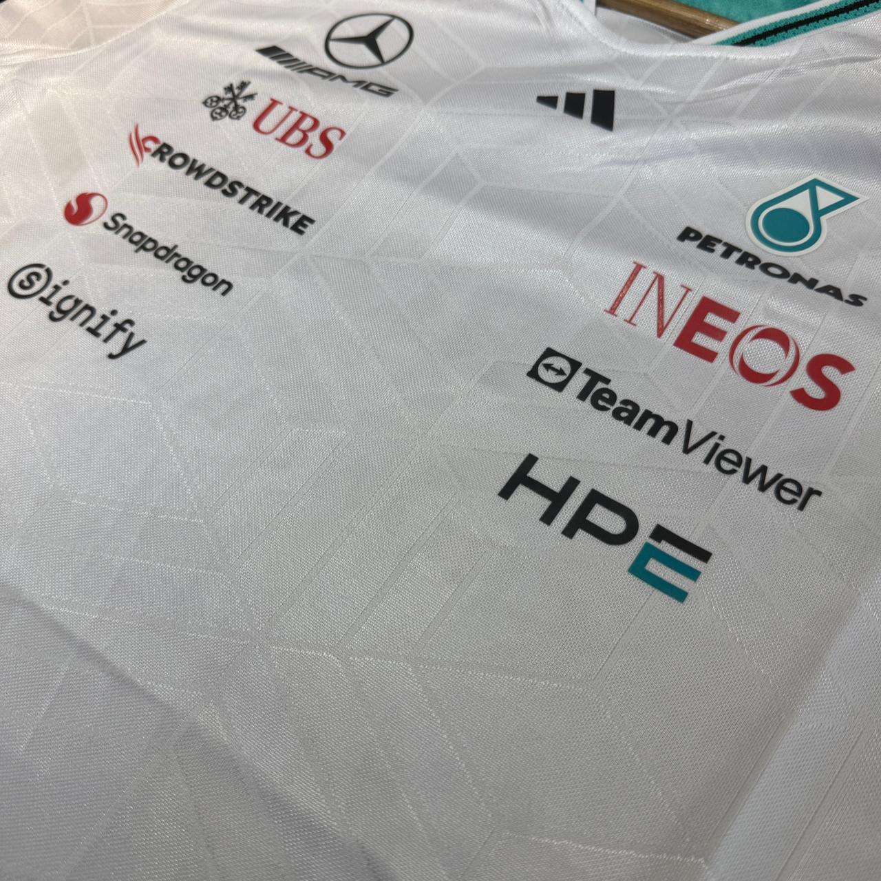 Mercedes-AMG Petronas Formula 1 Team Driver Jersey – White - Image 3